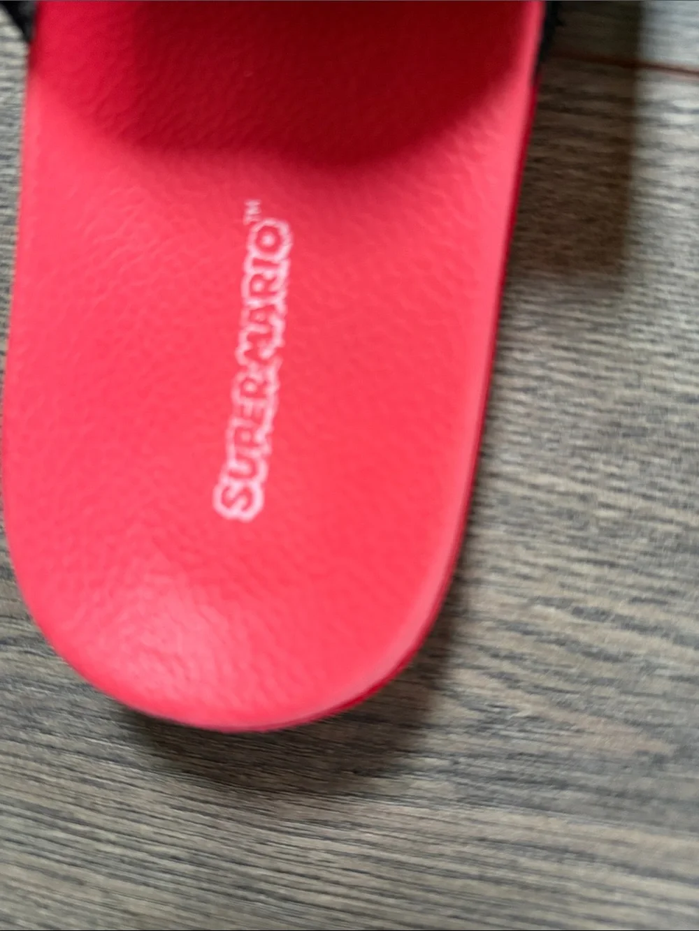 Super Mario Nintendo Sandals Boys Size 1-2 Mario & Luigi Slide Sandal Green Red